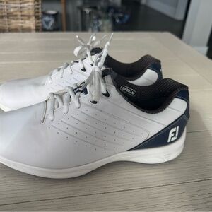 FootJoy Arc SL White and Navy Men's Golf Shoes